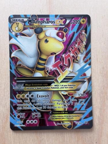M Ampharos EX (88 Full Art) Holo Ultra Rare XY - Ancient Origins 88/98 NM