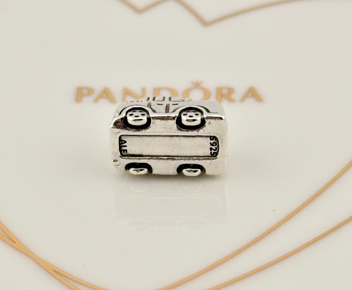 New 100% Genuine Authentic Pandora Silver Taxi Travel Car Charm