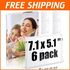 Versatile 6-Piece Sublimation Crystal Blanks for Stunning Tabletop Displays