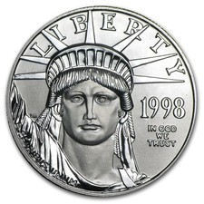 1998 1 oz American Platinum Eagle BU 2810.17 per troy oz