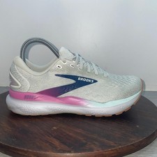 Brooks Womens Ghost 16 1204071B175 Gray Blue Running Shoes Sneakers Size 6 B