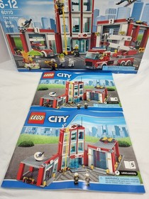 LEGO City 60110 Fire Station Box All Instructions & MiniFigs Missing 3 Pieces