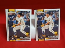 Isaac Collins #202 2026 Topps Lot Of 2 Baseball Cards