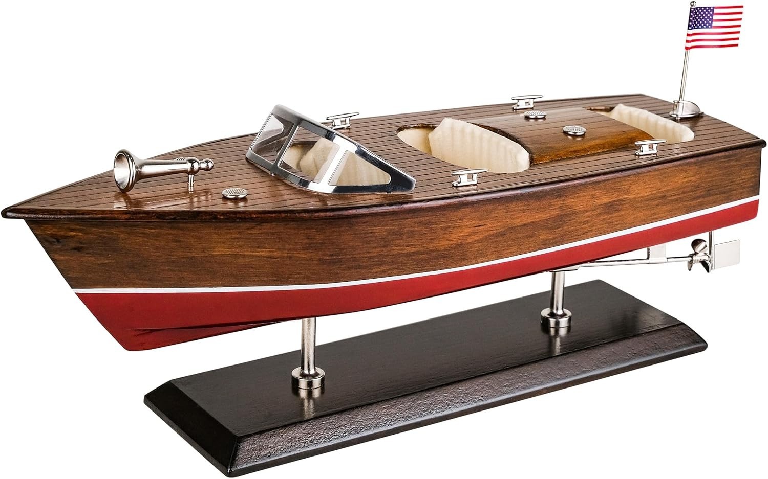 SAILINGSTORY Wooden Speedboat Model