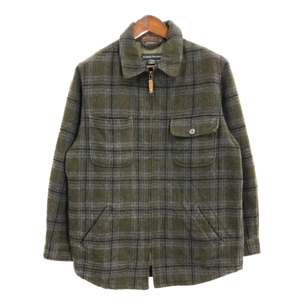 ジャケット・アウター 90s BANANA REPUBLIC wool jacket Men's 90S Banana Republic Wool Jacket Green S Vintage | eBay
