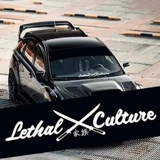 Car Decal Sticker Rear Window Vinyl Crossed Sword Graphic PVC 58x12cm