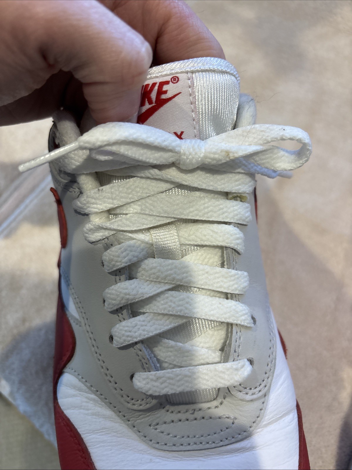 Nike Air Max 90/1 OG University Red White Grey Men’s Size 8.5 AJ7695-100 No Box thumbnail 19