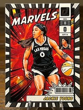 2025 Panini Donruss WNBA #15 Jackie Young Net Marvels Las Vegas Aces