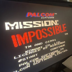 Mission Impossible - Cartucho de juego Nintendo NES (PAL UK) con cubierta antipolvo