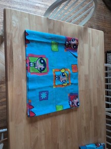 Vintage Powderpuff Girls Window Valance Blue 84"X 16.5" Cartoon Network 90s