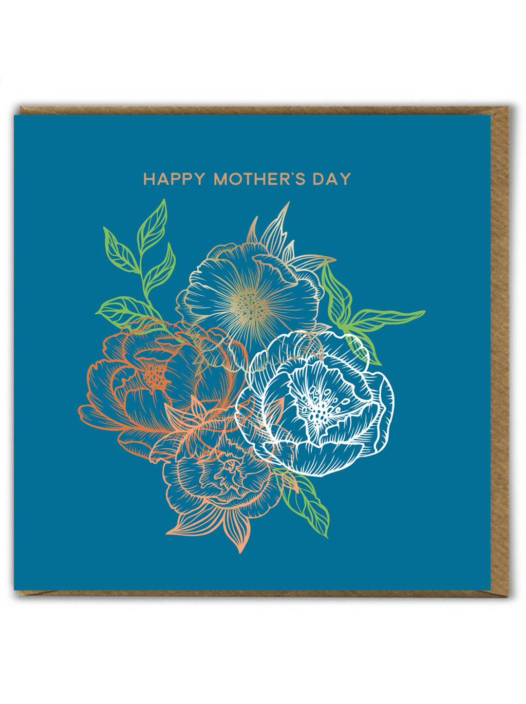 Pretty Mother's Day Card Beautiful Floral Pretty Flowers  💐 From Son Daughter