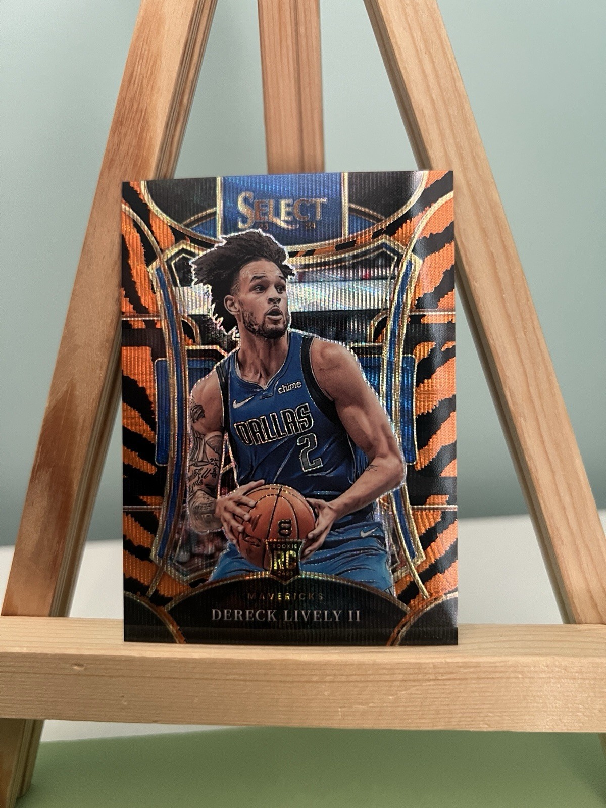 2023 Dereck Lively Select #313 Tiger Stripes Prizm