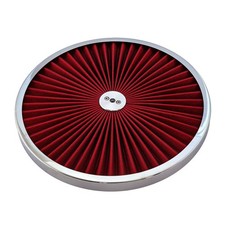 Speedmaster Extreme Style 14 Air Cleaner Top W Washable Filter Chrome Ring