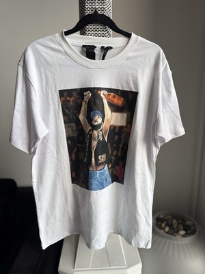 VLONE White Graphic Print Logo Men's Cotton Short Sleeve T-Shirt Size L