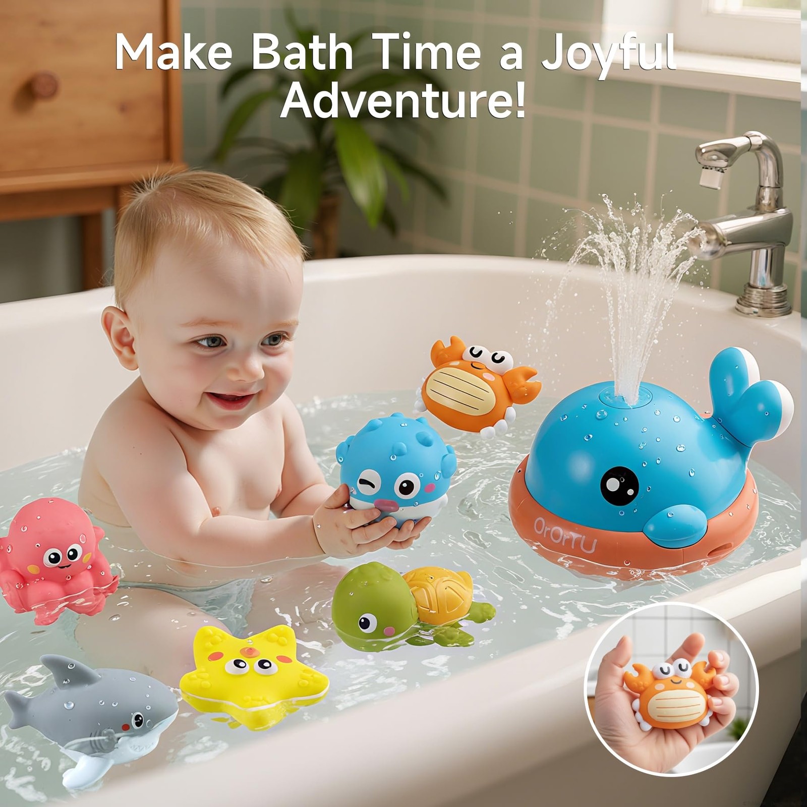 Giocattolo da Bagno Balena Spruzzatrice per Bambini foto 6