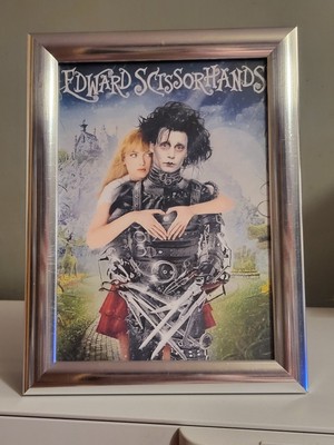 Johnny Depp Edward Scherenhände gerahmtes Bild Kunstdruck Wohndeko