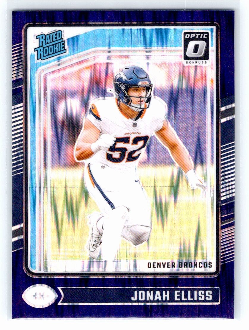 PANINI NFLカード DONRUSS OPTIC PRIZM DREW LOCK DENVER BRONCOS 09/50 #153 送料無料 中古 IT1 2024 Donruss Optic #257 Jonah Elliss Purple Shock Denver