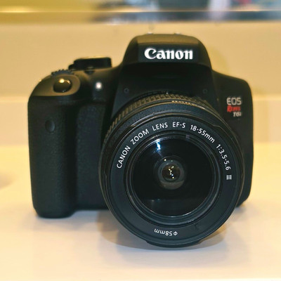 Canon EOS Rebel T6i 24.2MP DSLR w/ EF-S 18-55mm Lens, Battery & Charger