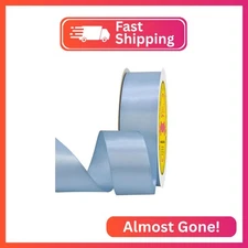 LEEQE Double Face Dusty Blue Satin Ribbon 1-1/2 inch X 50 Yards Polyester Dusty 