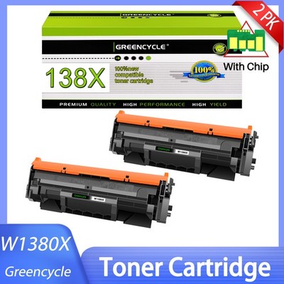 2PK 138X W1380X Toner for HP LaserJet Pro 3001dw 3001fdw MFP 3101fdw Eco Printer