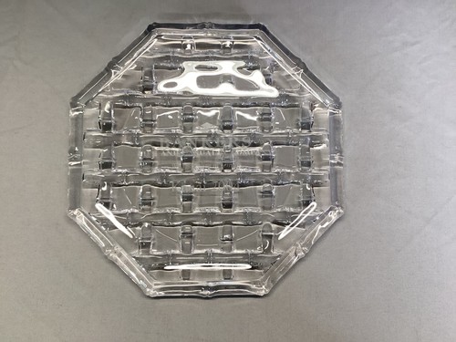 Tiffany & Co. 8" Octagon Plate Bamboo Weave Pattern INSURANCE AWARD READ