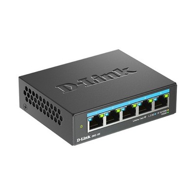 D-Link DMS-105/B 5-Port 2.5G Multi-Gigabit Switch - Unmanaged, QoS, Silent, Meta