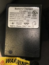 Shengle Electronic Battery Charger For Power Wheels SL12-12-03E 12.0Volt 1.0A