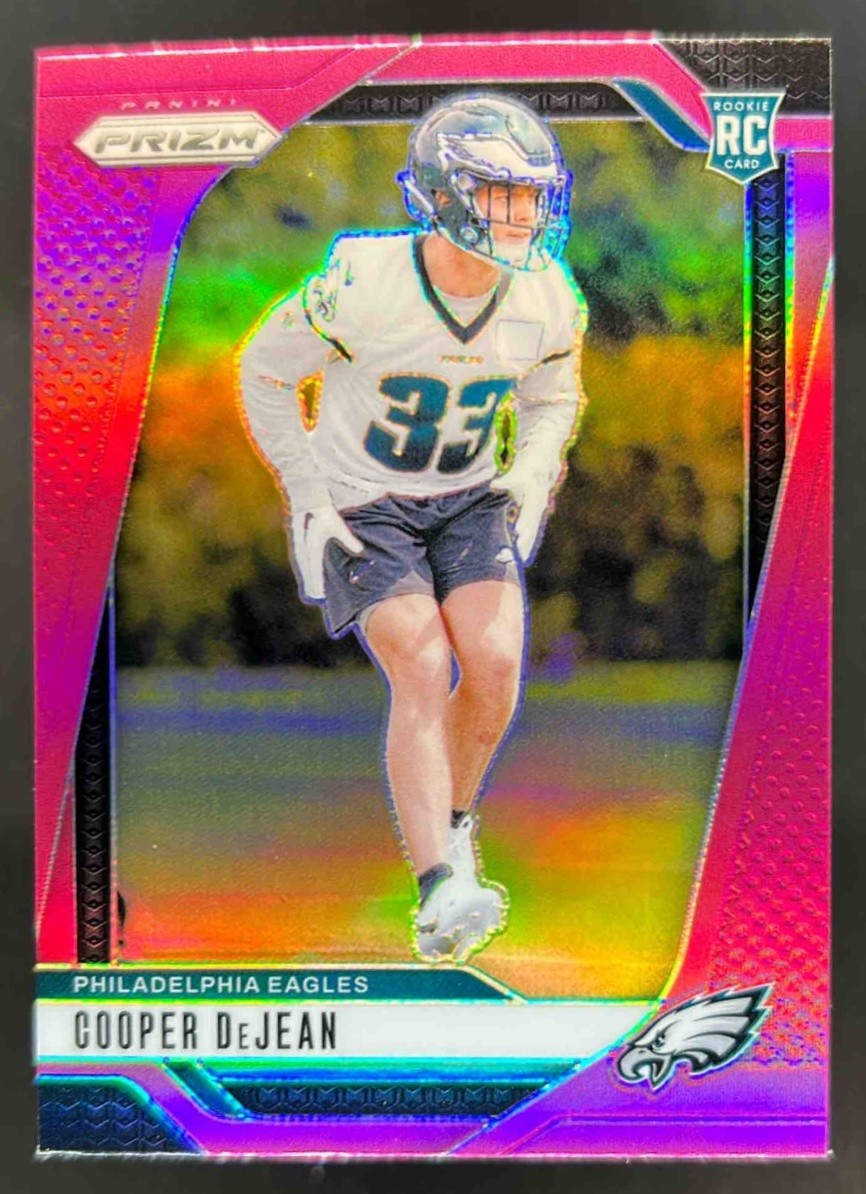 2024 Prizm Cooper DeJean RC Pink Rookie #321 Eagles