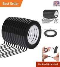 Black Whiteboard Tape 12 Pack Thin Grid for Dry Erase Boards Arts Craft