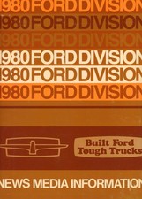 Ford Dealership 1980 News Media Kit Truck Thunderbird Pinto Mustang