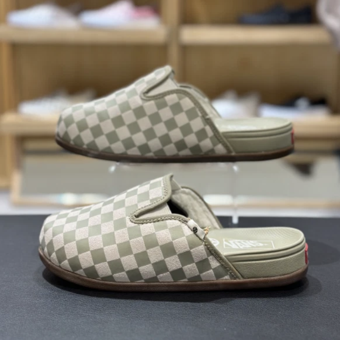 New Vans MTE Harbor Mule VR3 Slip On Shoes - Checkerboard Sage