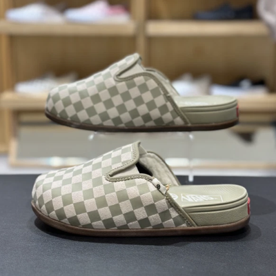 New Vans MTE Harbor Mule VR3 Slip On Shoes - Checkerboard Sage