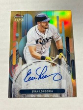 2025 Topps Finest Evan Longoria 23/50 Gold Refractor On Card Auto Rays SP