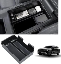 Centre console storage box Plastic vice armrest tray Interior Accessories Grey