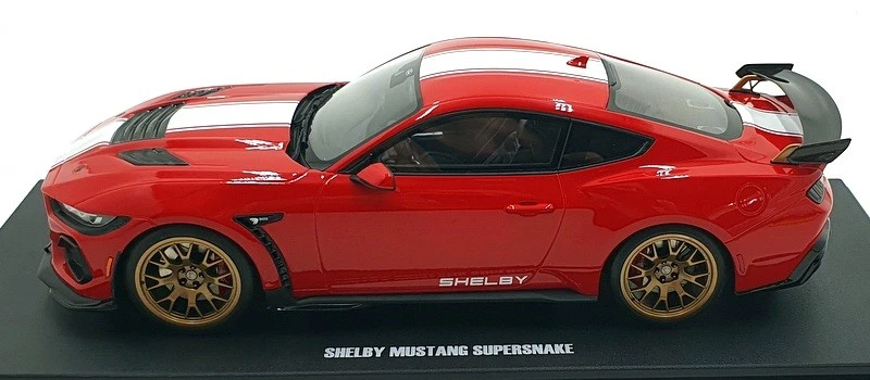 GT Spirit 1/18 Scale Resin GT531 - Shelby Mustang Supersnake - Red/White - Image 4 of 4