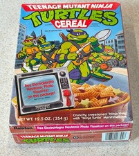 TEENAGE MUTANT NINJA TURTLES Cereal 1990 Ralston -- SEALED Box