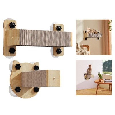 Katzenwandtreppe mit starkem Saugnapf Zubehör Klettertreppe Wandkratzer