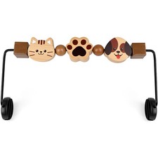 GAKICO Toy Bar for 12" to "12.8" inches width , Brown With Vibrant Colors