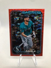 Seby Zavala 2024 Topps Update Red Foilboard /199 Card #US180 Mariners