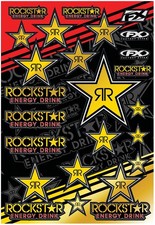 Factory Effex Rockstar Energy Mylar Sticker Sheet 15-68700