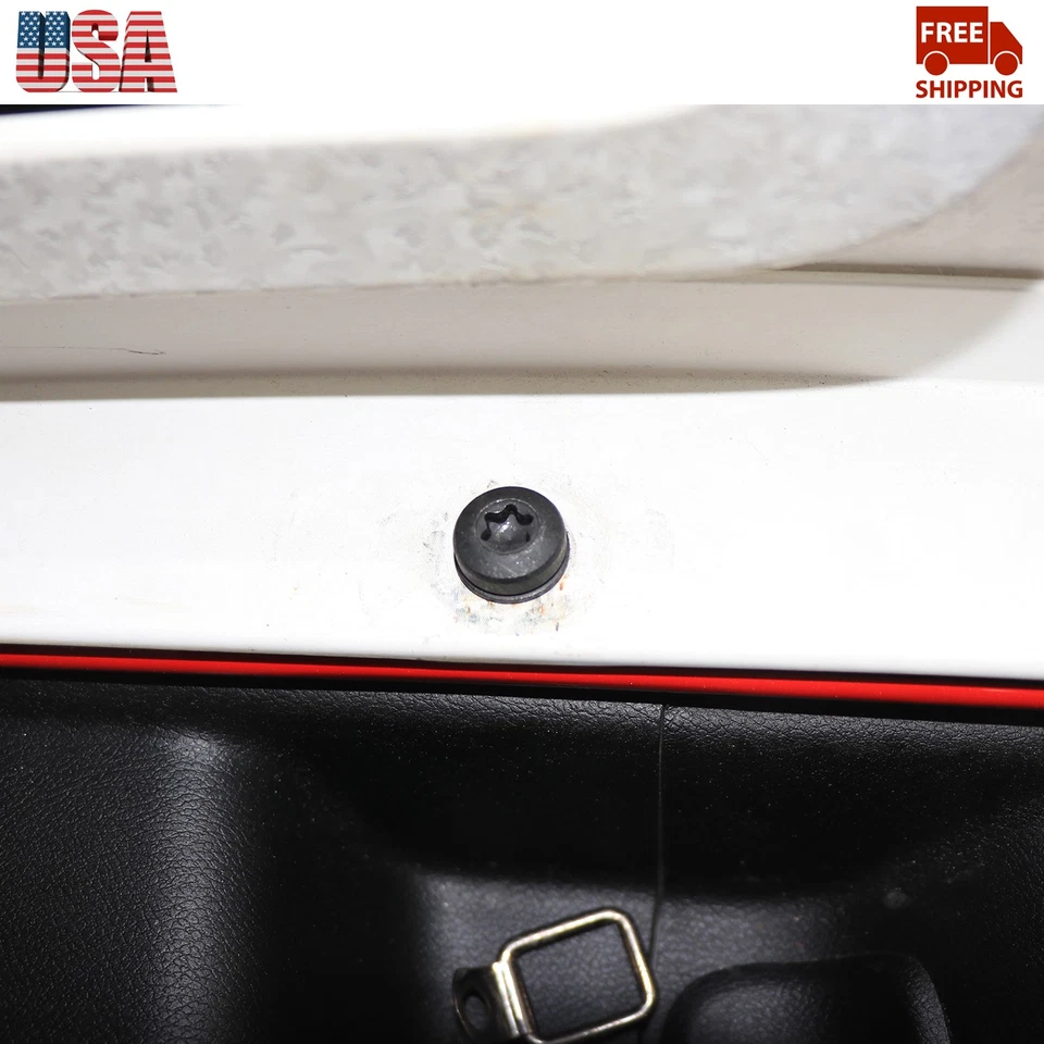 8pcs 1.77" Long M8 Torx Steel Screws Replacement  Black For Jeep Wrangler JL JK Foto 3 de 4