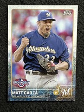 MATT GARZA #7 2015 Topps Opening Day QTY Milwaukee Brewers