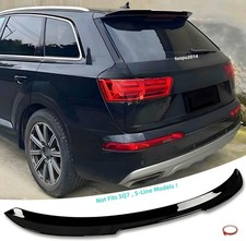 For Audi Q7 Normal 4m Mk2 Rear Window Spoiler Roof Wing Gloss Black 2017-2025