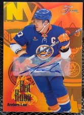 Anders Lee 25/26 Upper Deck Flair Hot Hues Auto Variation 50/99