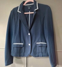 Tommy Hilfiger Navy Blazer with White Trim Size 10 Used Excellent Condition