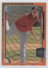 2015 Bowman Chrome Prospects Orange Wave Refractor Aaron Blair #BCP76 3i6