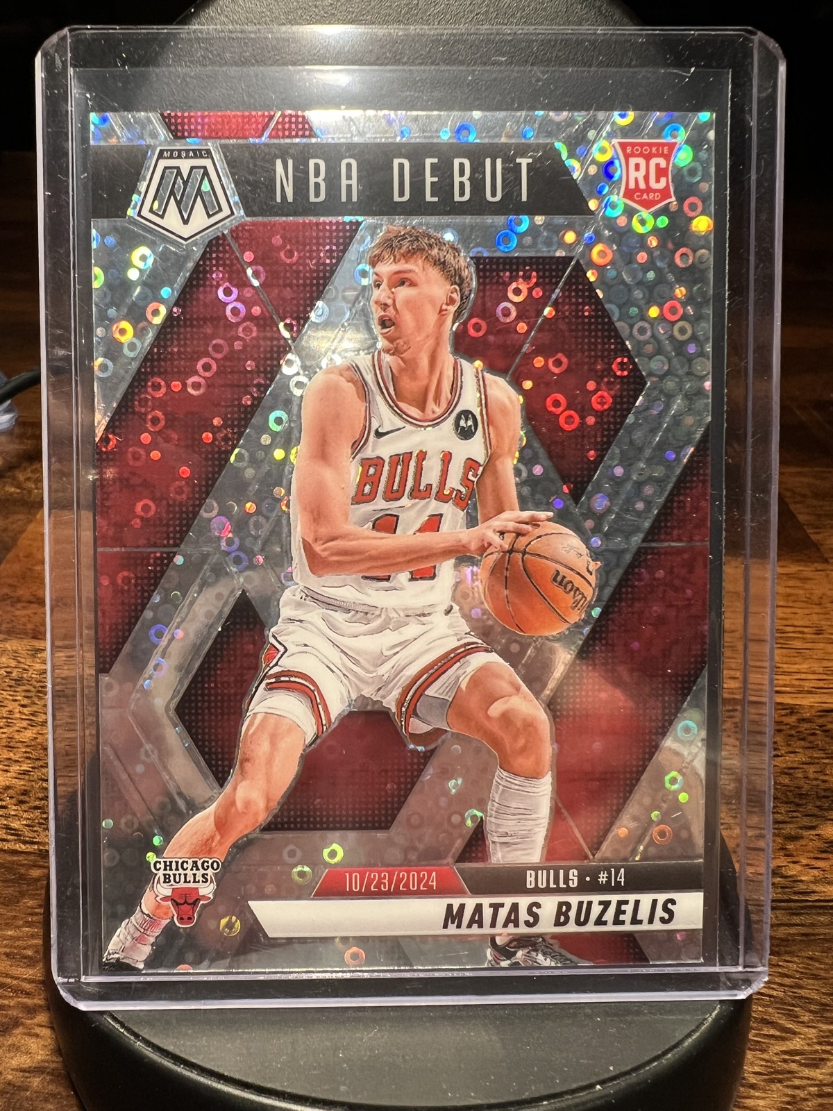 2024-25 Panini Mosaic - NBA Debut Matas Buzelis #257 Fast Break Silver Mosaic...