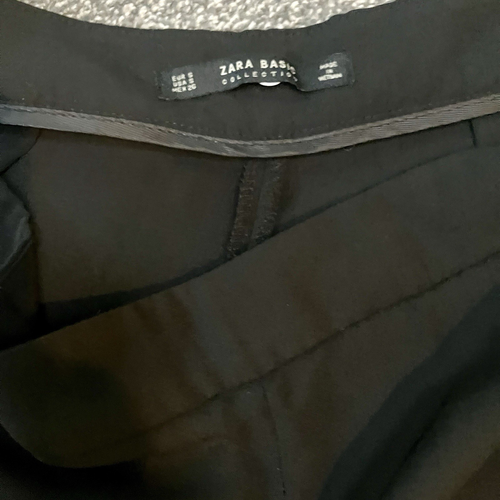 Zara Basic Women’s Black Culottes Crop Split Wide… - image 2