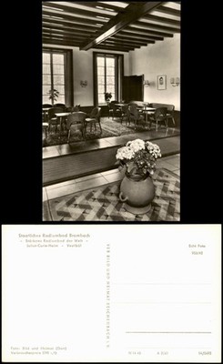 Bad Brambach Vestibül im Joliot-Curie-Heim, Staatliches Radiumbad Brambach 1962