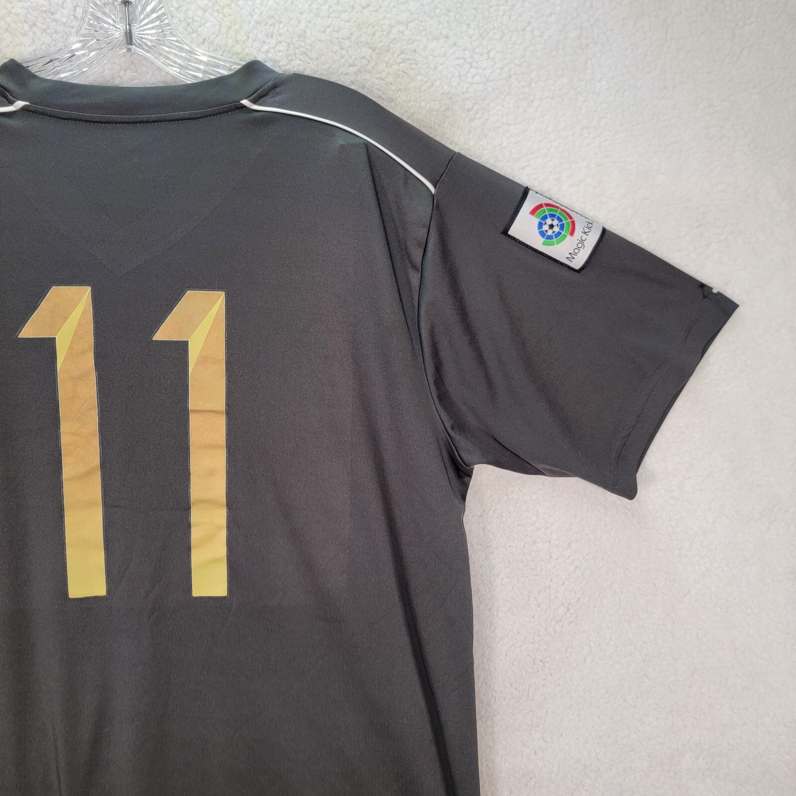 Magic Kick Gray Striped High Rollers Graphic Tee … - image 16